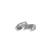 Huggie doble circonia Plata .925