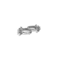 Huggie Circonia Marquise Plata .925