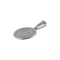 Medalla San Benito Lisa (1.9 cm Diámetro) Plata .925