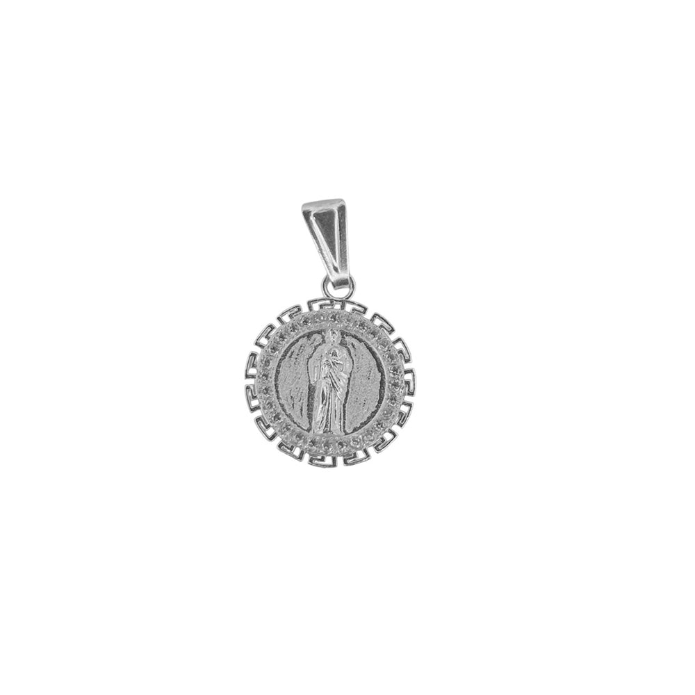 Dije Medalla San Judas (1.6 cm Diámetro) Plata .925