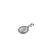Dije Medalla Lupita Circonia (1.3 cm Diámetro) Plata .925