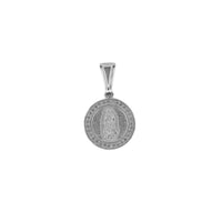 Dije Medalla Lupita Circonia (1.6 cm Diámetro) Plata .925