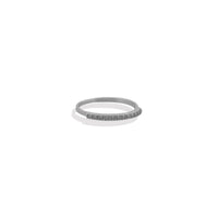 Anillo Media Churumbela Delgada Plata .925