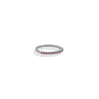 Anillo Media Churumbela Delgada Plata .925