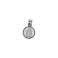 Dije Medalla Lupita Diamantada (1.4 cm Diámetro) Plata .925