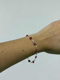 Pulsera Ojo Turco Plata Ley 925.
