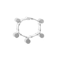 Pulsera San Benito 5 Medallas Plata .925