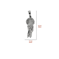 Dije San Judas (4.5 x 1.5 cm) Plata .925