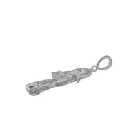 Dije Santa Muerte (6.6 x 1.6 cm)  Plata .925