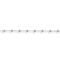 Pulsera Viviana 4mm Corazón Diamantado Plata .925
