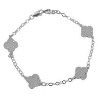 Pulsera Trébol Plata 925 Unisex
