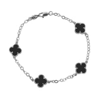 Pulsera Trébol Plata 925 Unisex