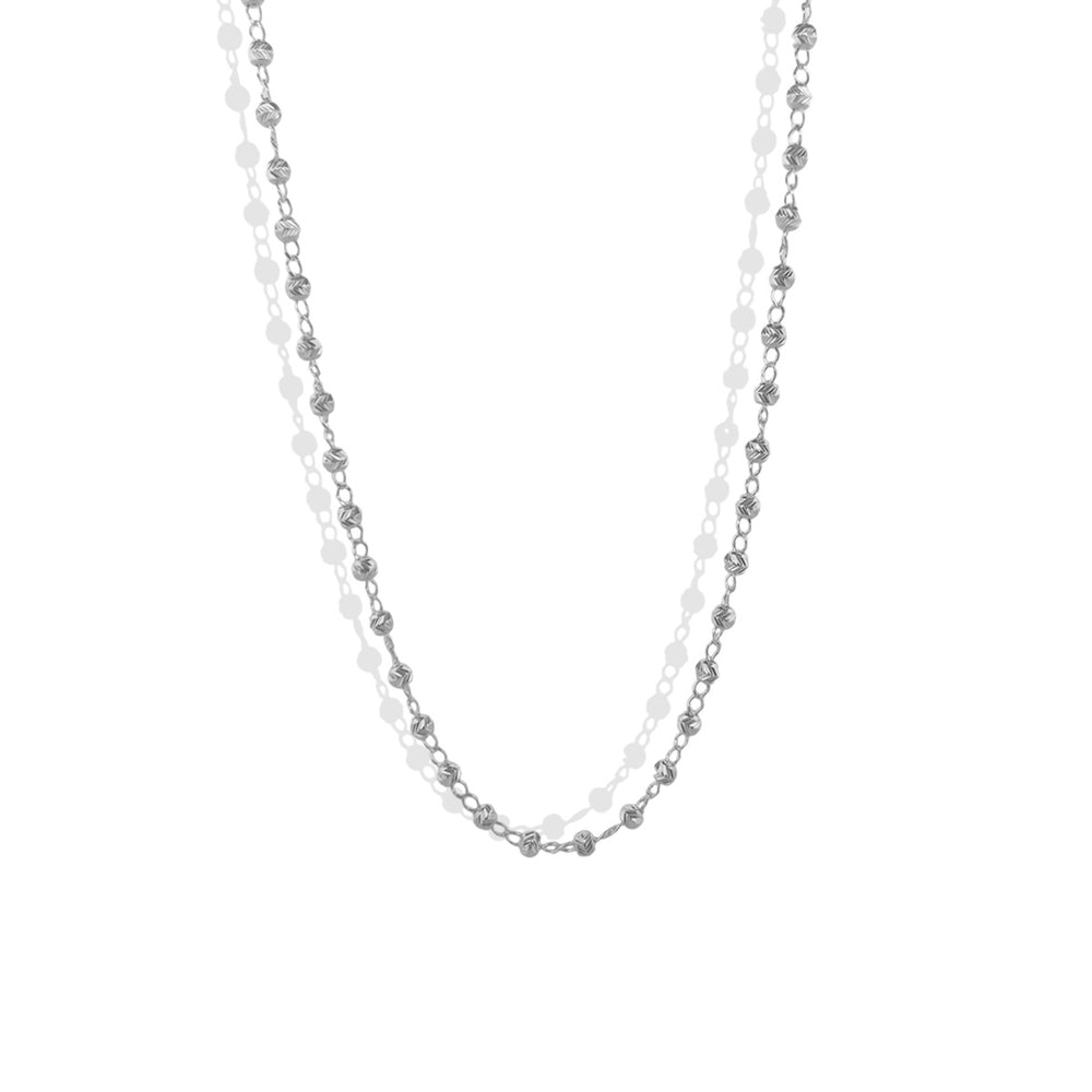 Collar Viviana Bola Diamantada 3mm Moon Plata .925